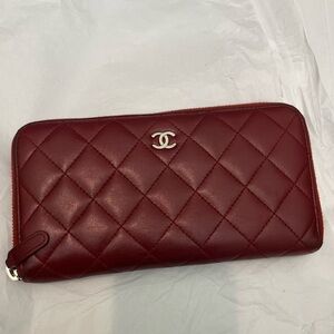 Authentic Chanel leather wallet